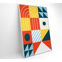 Ver imagem 4 de Quadro Geométrico Colorido 15 40x60 Cm Vidro Impresso