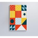 Ver imagem 1 de Quadro Geométrico Colorido 15 40x60 Cm Vidro Impresso