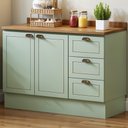 Ver imagem 3 de Rodapé para Cozinha Conecta Frizz 120 cm Verde Mint