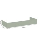 Ver imagem 1 de Rodapé para Cozinha Conecta Frizz 120 cm Verde Mint
