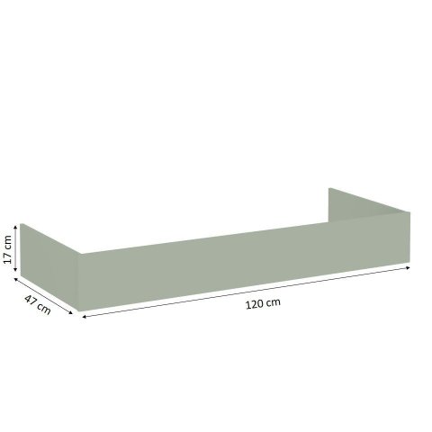 Rodapé para Cozinha Conecta Frizz 120 cm Verde Mint
