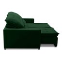 Ver imagem 5 de Sofa Retratil Reclinavel 2 Lugares 1,80m Atlantis Veludo Verde Lansofbr Lansof Brasil