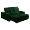 Sofa Retratil Reclinavel 2 Lugares 1,80m Atlantis Veludo Verde Lansofbr Lansof Brasil - 3
