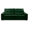 Sofa Retratil Reclinavel 2 Lugares 1,80m Atlantis Veludo Verde Lansofbr Lansof Brasil - 4