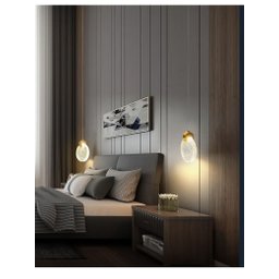 Pendente Redondo Cristal Bolhas Luminária Moeda Bolachao Led 7w 3500k Cabeceira Lavabo Balcão Equipe - 3