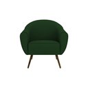 Ver imagem 1 de Poltrona Decorativa Sacha Veludo Verde