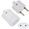 20 Plug Plugue Macho 2 Pinos 10A + 20 Tomada Femea Branco Margirius - 1