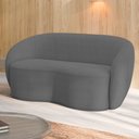 Ver imagem 1 de Sofá Decorativo 1,80cm 2 Lugares Íbis Bouclê Grafite G33 - Gran Belo