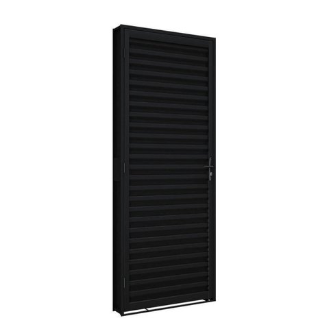 Porta de Aço de Giro Laminada 215x70cm Aço Pronto Riobras Abertura Direita