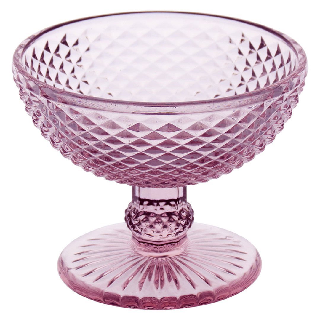 Taça Coquetel Coupe 8X10X10 cm 150ml Vidro Rosa 6 Peças Imperial GS