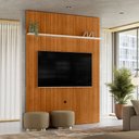 Ver imagem 3 de Painel Ripado Piso-Teto 1,79cm x 244,5cm para TV até 65 Polegadas New Interlagos Madetec:Cinamomo / 