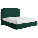 Ver imagem 2 de Cama Queen Flutuante com Cabeceira 160cm Aura W01 Bouclê Verde - Lyam Decor