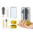 Ver imagem 7 de Kit Escovas de Limpeza 4 em 1 Mamadeira Garrafa Copo Bebe Criança Bolsa Passeio Viagem Higiene Limpe