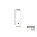 Ver imagem 3 de Porta de Aço de Giro Calha 215x85cm Aço Pronto Riobras Abertura Esquerda Branco