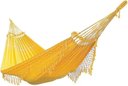 Ver imagem 3 de Rede de Dormir Casal Balanço de Algodão Premium 3,80m x 1,50m Cor Amarela