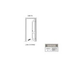 Ver imagem 3 de Porta de Aço de Giro Calha 215x100cm Aço Pronto Riobras Abertura Direita