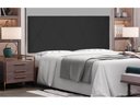 Ver imagem 1 de Painel Aquilla Cama Box Casal 140cm Suede - SSX Multicoisas - Preto