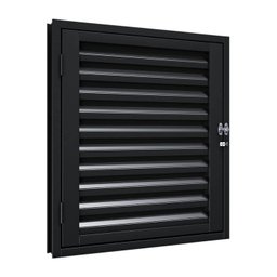 Porta de Aço de Giro para Alçapão com Porta Cadeado 80x60cm Aço Pronto Riobras - 1
