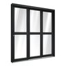 Porta de Aço de Correr Lateral com Travessa 3 Folhas 213x150cm Aço Pronto Riobras - 1