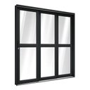 Ver imagem 1 de Porta de Aço Correr Lateral com Travessa 3 Folhas 213x150cm Pronto Riobras Preto
