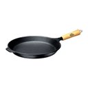 Ver imagem 1 de Frigideira Rasa Ferro Cabo Madeira Panela Mineira 28cm 1,2l