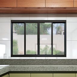 Janela de Aço de Correr Central 4 Folhas 100x150cm Aço Pronto Riobras - 2