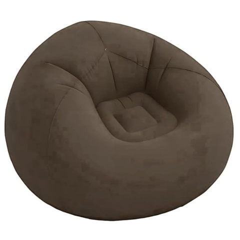 Sofá Poltrona Puff Inflável Deluxe Aveludado  - Impermeável