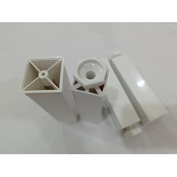 Kit 5 Pés Gabinete de Pia Armario Regula de 17 a 19 Cm Vap Branco - 4