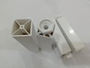 Ver imagem 4 de Kit 5 Pés Gabinete de Pia Armario Regula de 17 a 19 Cm Vap Branco