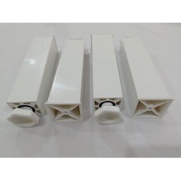 Kit 5 Pés Gabinete de Pia Armario Regula de 17 a 19 Cm Vap Branco - 2