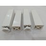 Kit 5 Pés Gabinete de Pia Armario Regula de 17 a 19 Cm Vap Branco - 2