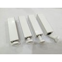 Ver imagem 6 de Kit 5 Pés Gabinete de Pia Armario Regula de 17 a 19 Cm Vap Branco