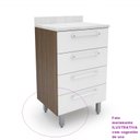 Ver imagem 3 de Kit 5 Pés Gabinete de Pia Armario Regula de 17 a 19 Cm Vap Branco