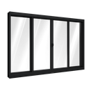 Ver imagem 2 de Janela de Aço de Correr Central 4 Folhas 120x150cm Aço Pronto Riobras