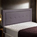 Ver imagem 2 de Cabeceira Estofada para Cama Box Casal 140cm Ravena Veludo - Sofa Store:veludo Rosê Envelhecido