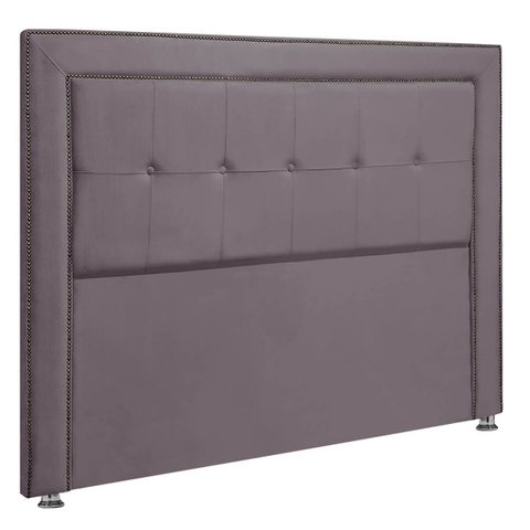 Cabeceira Estofada para Cama Box Casal 140cm Ravena Veludo - Sofa Store:veludo Rosê Envelhecido