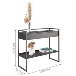 Kit Buffet e Aparador Industral Plis Preto Onix - 5