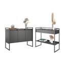 Ver imagem 1 de Kit Buffet e Aparador Industral Plis Preto Onix
