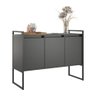 Kit Buffet e Aparador Industral Plis Preto Onix - 2