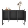 Kit Buffet e Aparador Industral Plis Preto Onix - 6