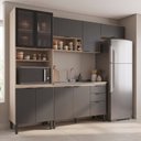Ver imagem 1 de Cozinha Completa 4 Peças 10 Portas 2 Gavetas 260cm com Tampo