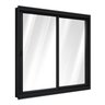 Janela de Aço de Correr Lateral 1 Folha Móvel e 1 Folha Fixa 100x100cm Aço Pronto Riobras - 1