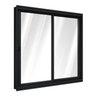 Janela de Aço de Correr Lateral 1 Folha Móvel e 1 Folha Fixa 100x100cm Aço Pronto Riobras - 2