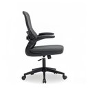 Ver imagem 4 de Cadeira de Escritório Executiva Base Preta com Rodinha Fortt Linea Cinza - CSF20-Cz