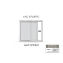 Ver imagem 3 de Janela de Aço de Correr Lateral 1 Folha Móvel e 1 Folha Fixa com Grade Quadrada 100x100cm Aço Pronto