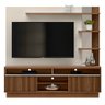 Estante Home Theater para TV 65 Pol. 200cm Trinity L06 Freijó/Off White - Mpozenato - 1