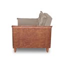 Ver imagem 5 de Poltrona Sofá Cama Confortável com Puff para Vovô e Vovó Capuccino/marrom Bz Home Decor