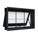 Ver imagem 1 de Janela de Aço Maxim-ar com Grade Quadrada 40x60cm Aço Pronto Riobras