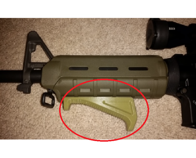grip para trilhos M-lok AFG - 5