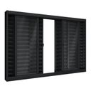 Ver imagem 1 de Janela de Aço Veneziana de Correr Central 6 Folhas 100x150cm Aço Pronto Riobras